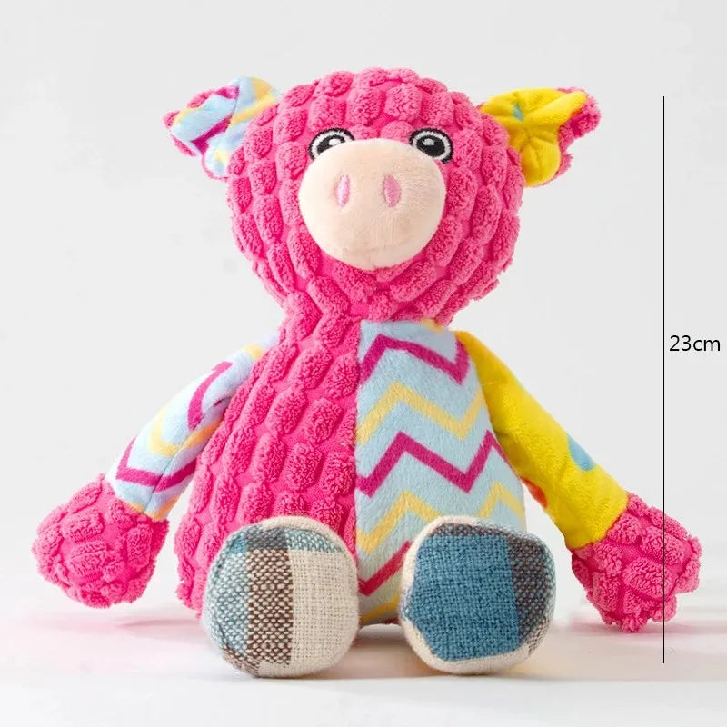 Interactive Squeaky Plush Pet Toy