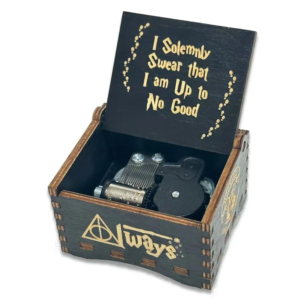 Wooden Wind-Up Music Box – Classic Melody Keepsake Gift