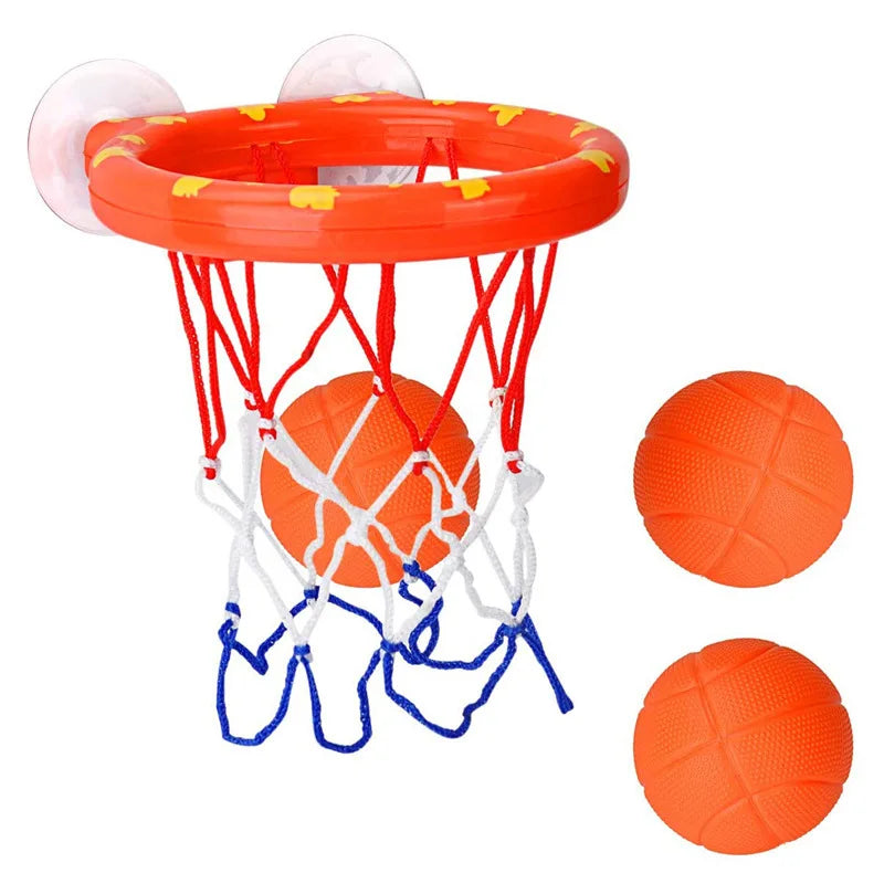 Baby Bath Basketball Shooting Toy Set with 3 Balls