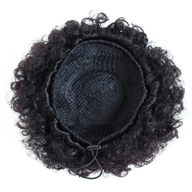 Brazilian Afro Puff Drawstring Ponytail Extension – Natural Hair