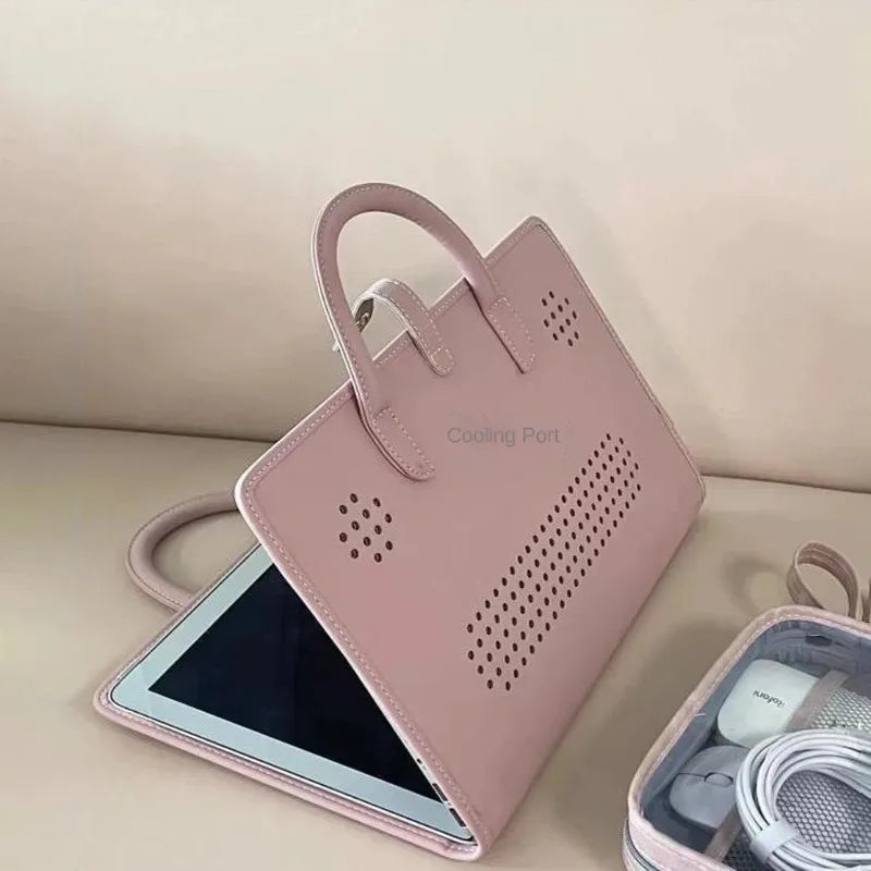 Pink Laptop Sleeve with Handle for MacBook, Lenovo, Xiaomi, Huawei