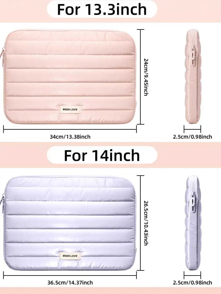 13/14 Inch Puffy Laptop Sleeve for MacBook Air iPad Pro