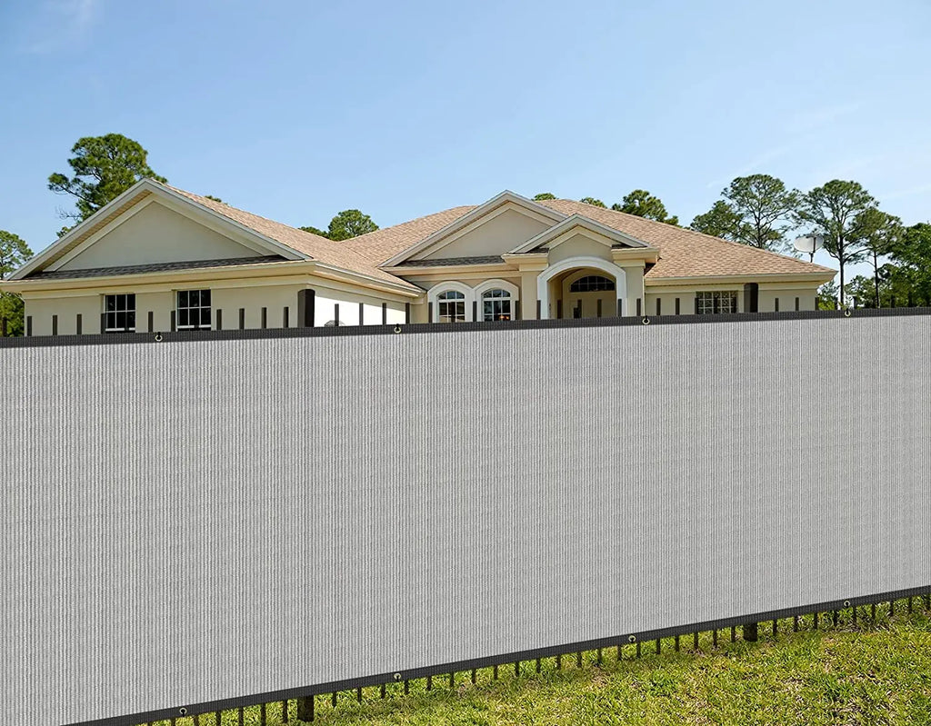 Patio Fence Privacy Screen Mesh with Grommets & Zip Ties