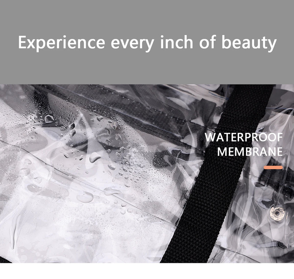 Transparent Waterproof Storage Bag – Airtight Organiser for Home & Travel