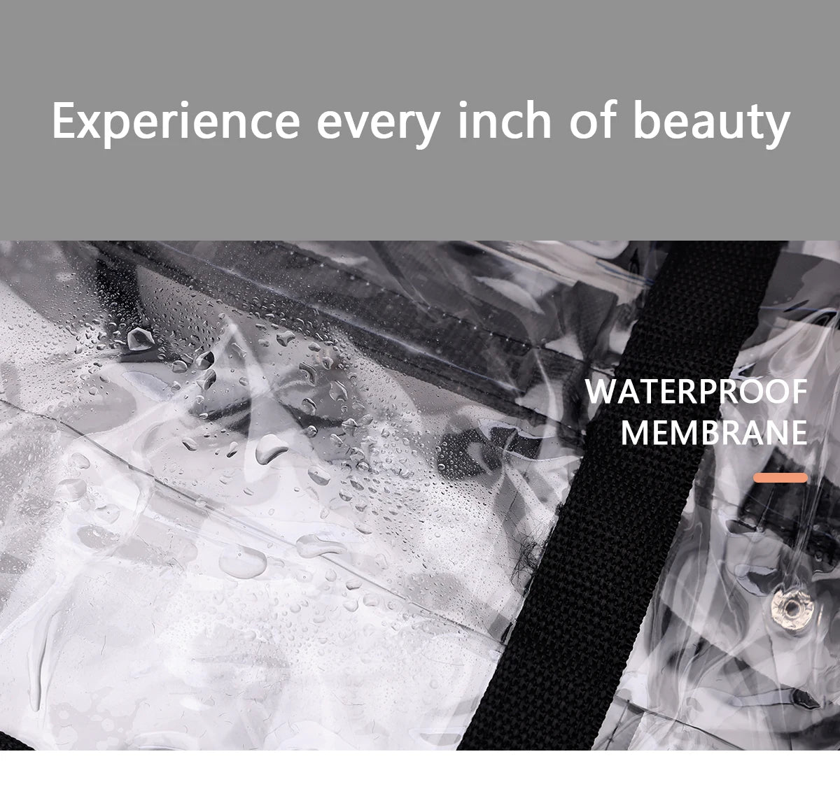 Transparent Waterproof Storage Bag – Airtight Organiser for Home & Travel