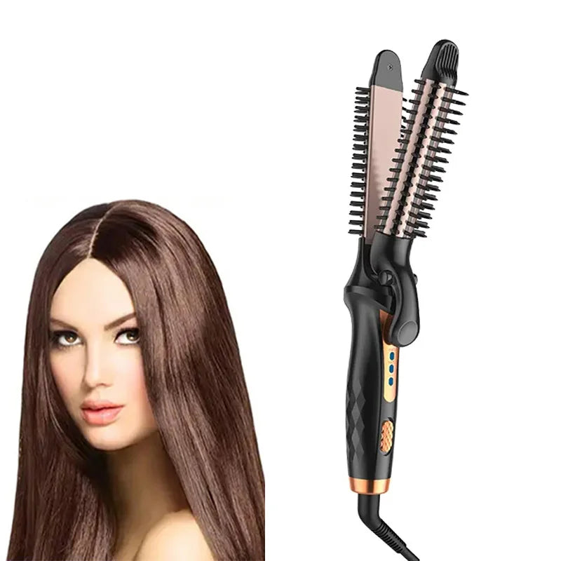 Multi-Functional Hair Straightener – Ceramic Plates for Straight & Curly Styles