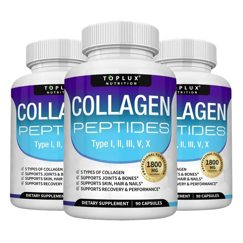 Collagen Peptides 1800mg - Skin Texture, Moisture & Antioxidant