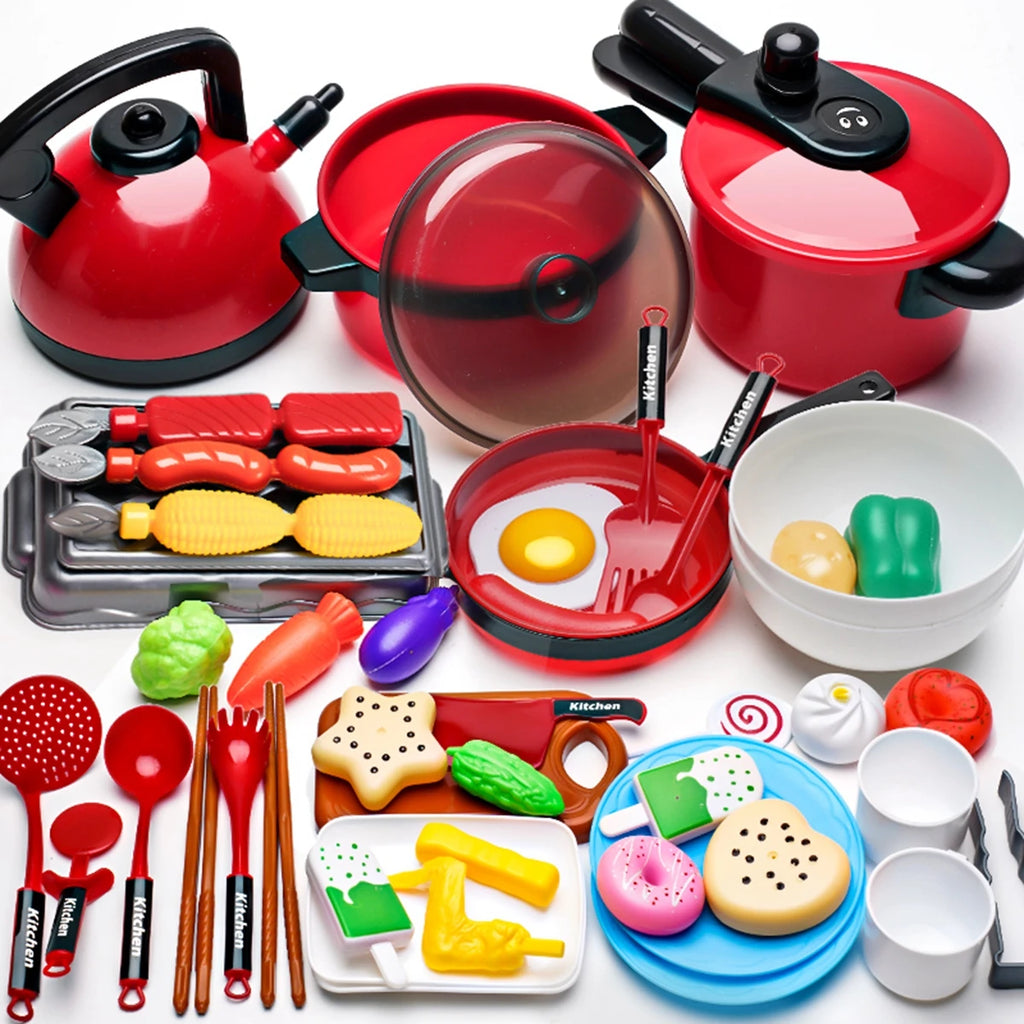 Children's Educational Play Kitchen Set – Pretend Play Cookware Toy