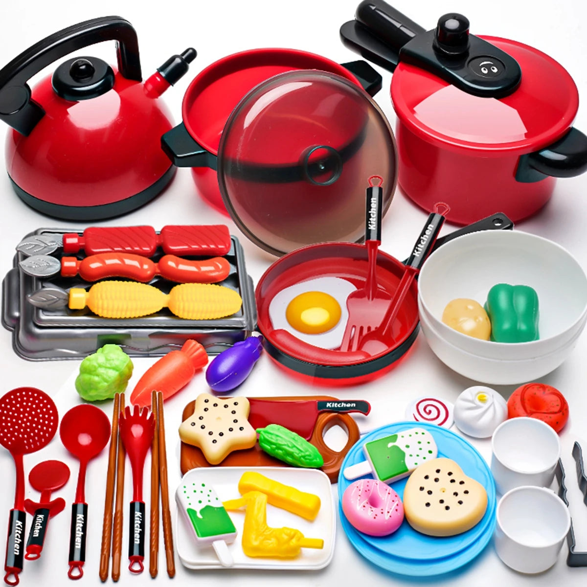 Children's Educational Play Kitchen Set – Pretend Play Cookware Toy