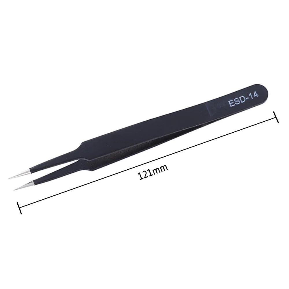 ESD Anti-Static Tweezers Set – 6 Piece