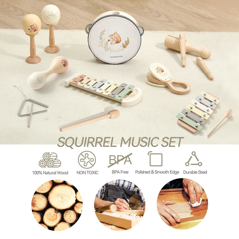 Wooden Musical Instruments - Montessori Toy - Educational Toy