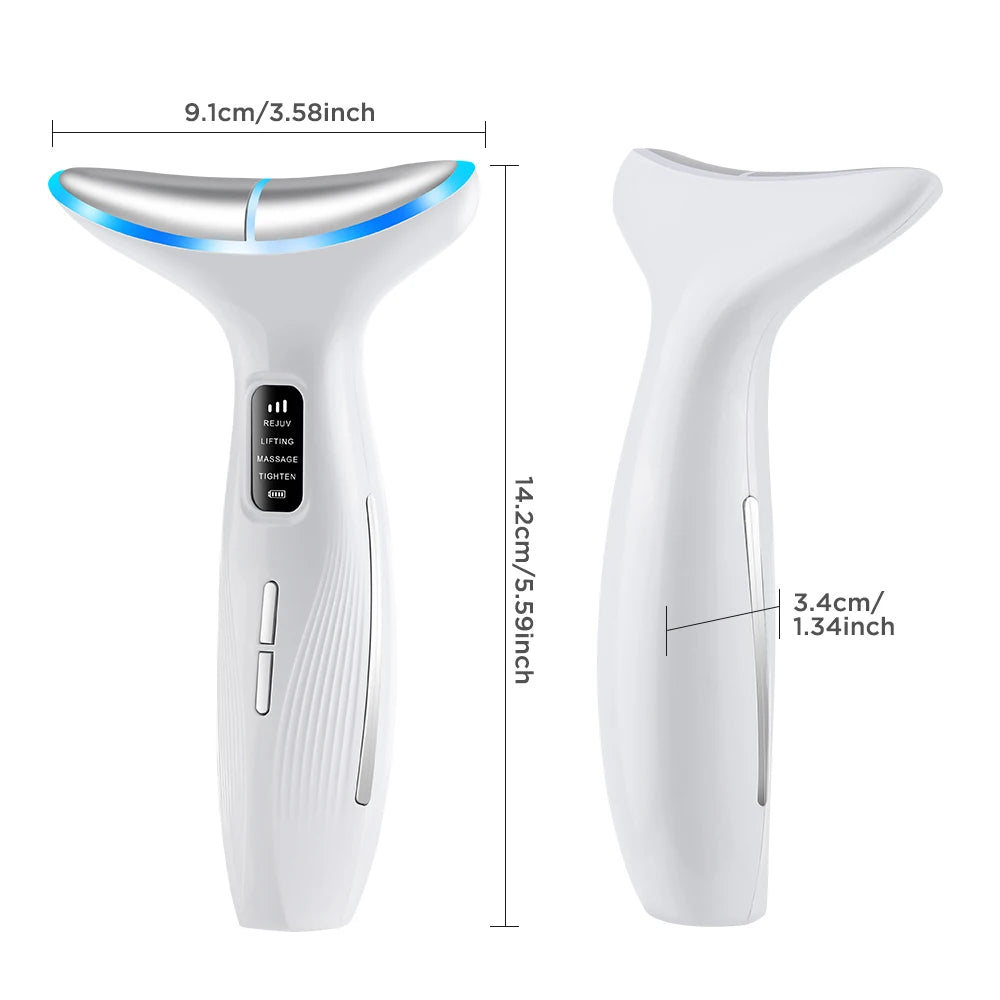 Microcurrent Neck Beauty Device - 3 Massage Modes for Skin Tightening