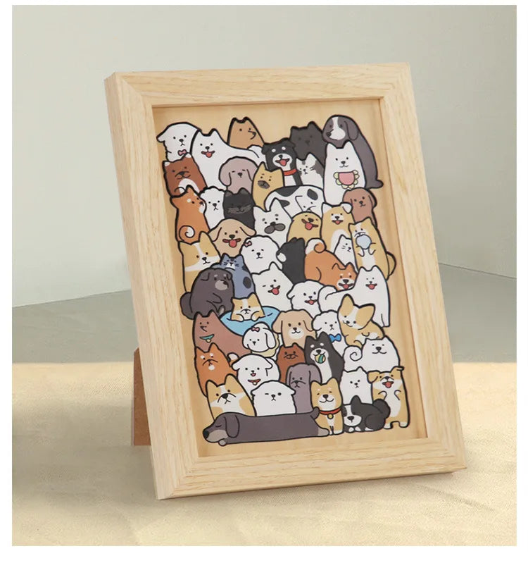 Wooden Animal-Shaped Puzzle
