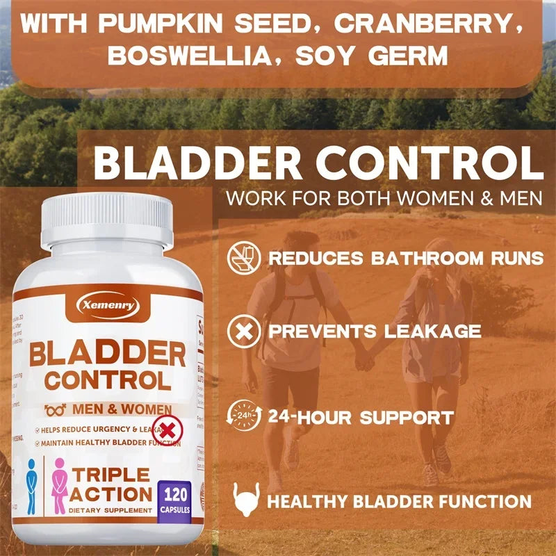 Bladder Control Supplement - Reduce Urgency & Support Healthy Function