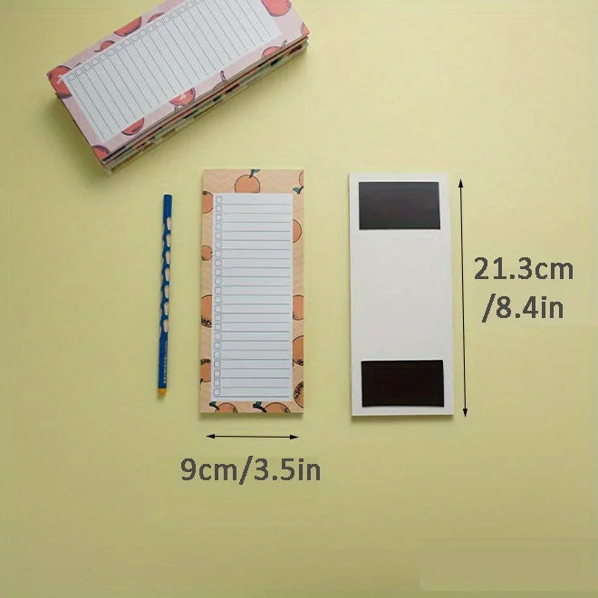 Magnetic Fridge Notepad – 50 Sheets, Grocery & To-Do List