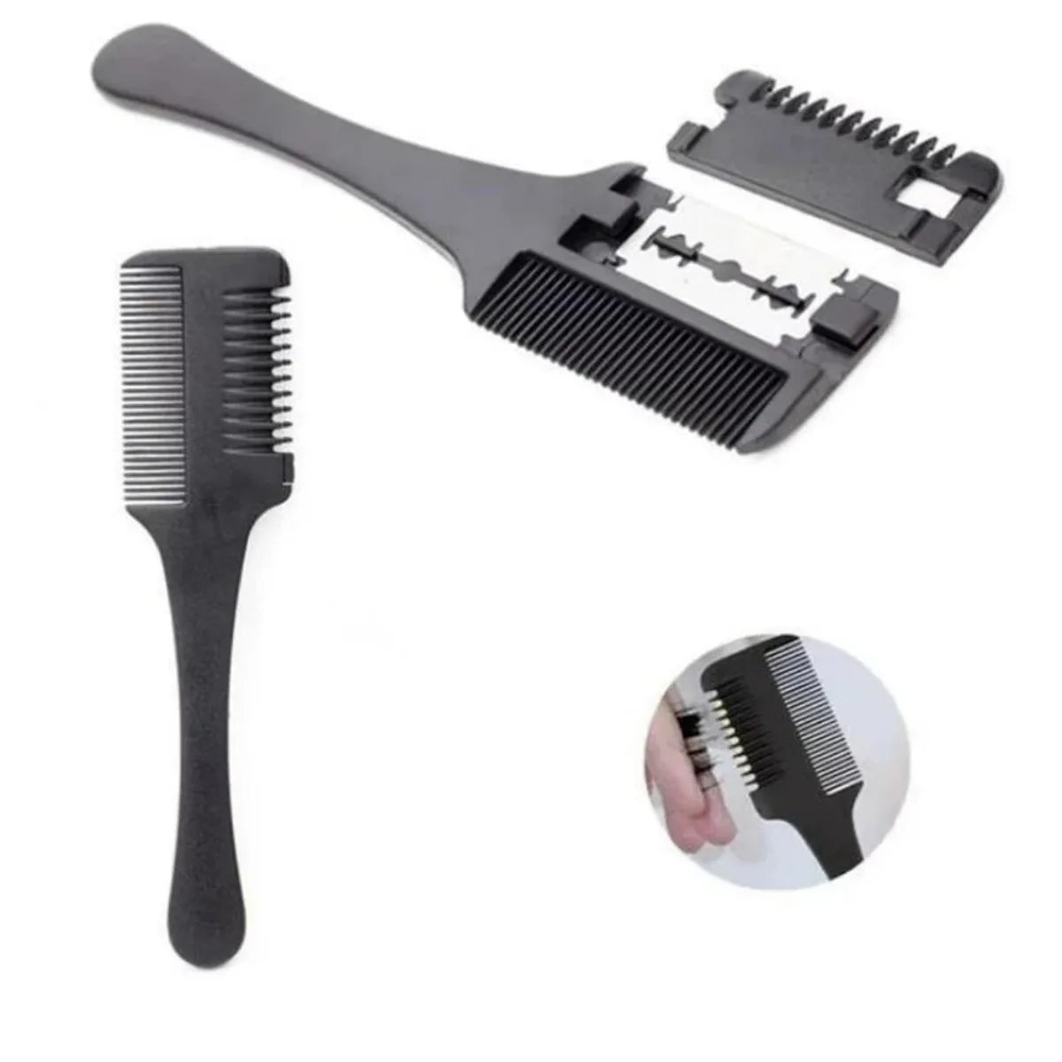Razor Blade Hair Cutting Comb