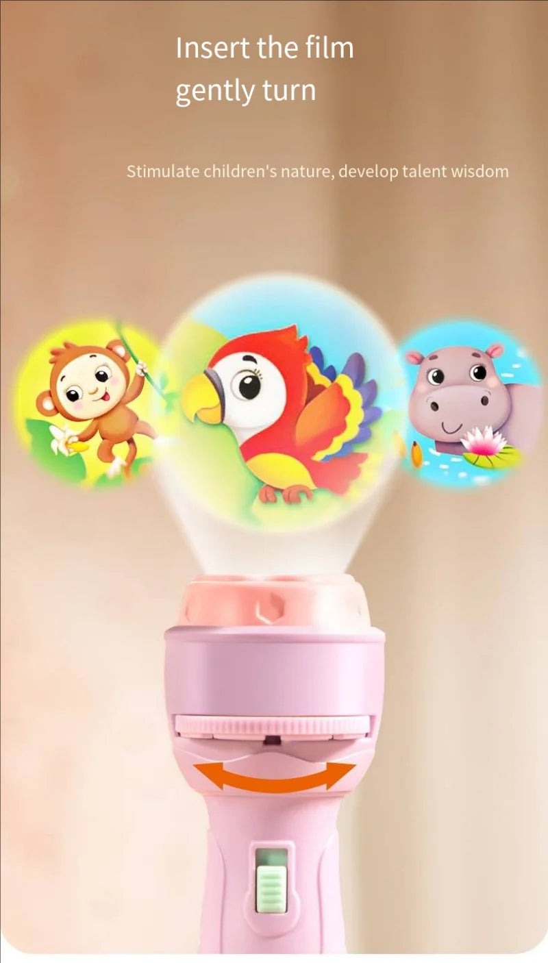 Children's Luminous Cartoon Projector – Night Light Toy
