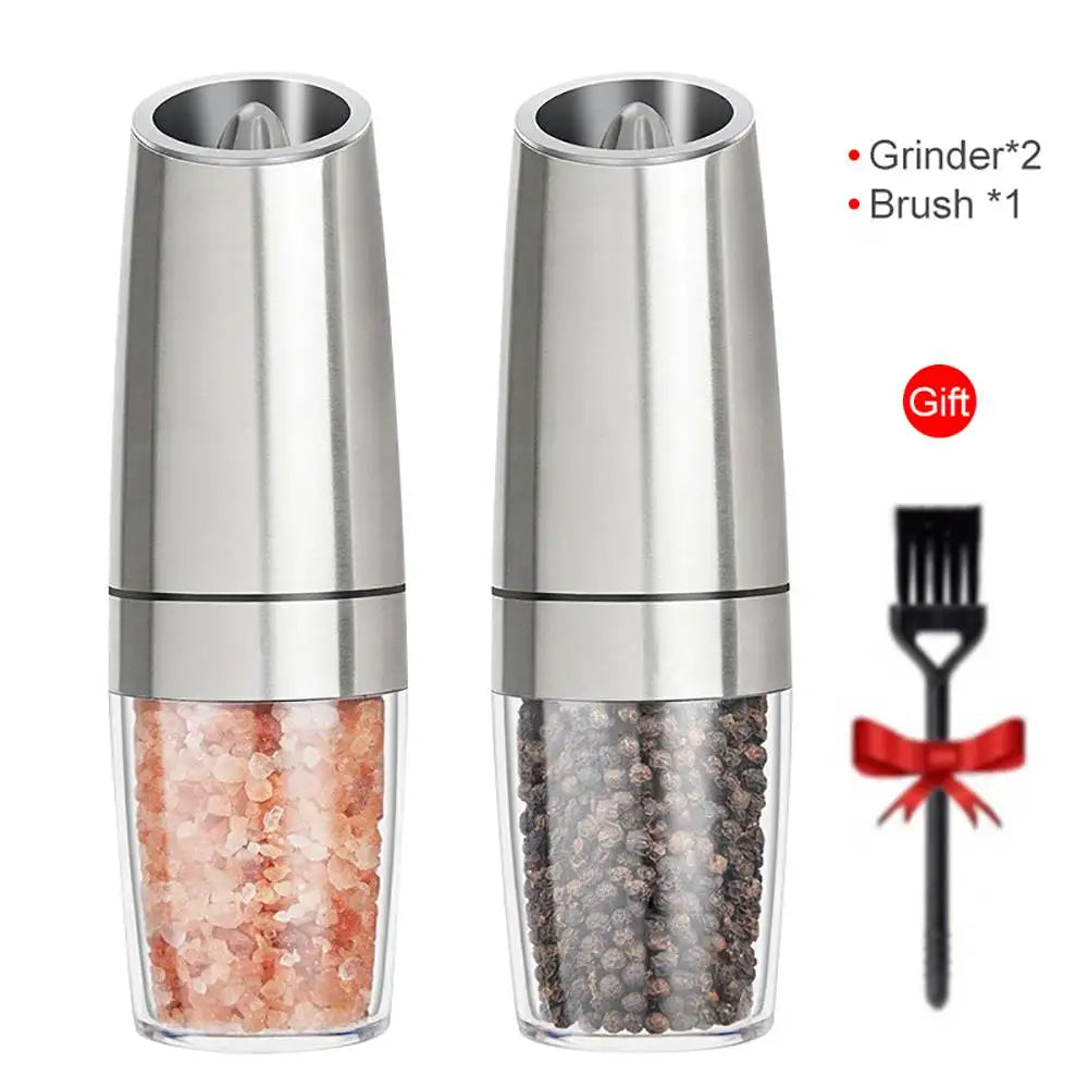 Electric Salt & Pepper Mill Set – LED Light