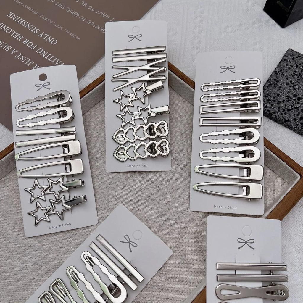 Hair Clips Set – Assorted Styles & Colours for Women & Girls
