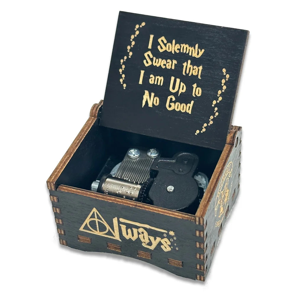 Wooden Wind-Up Music Box – Classic Melody Keepsake Gift