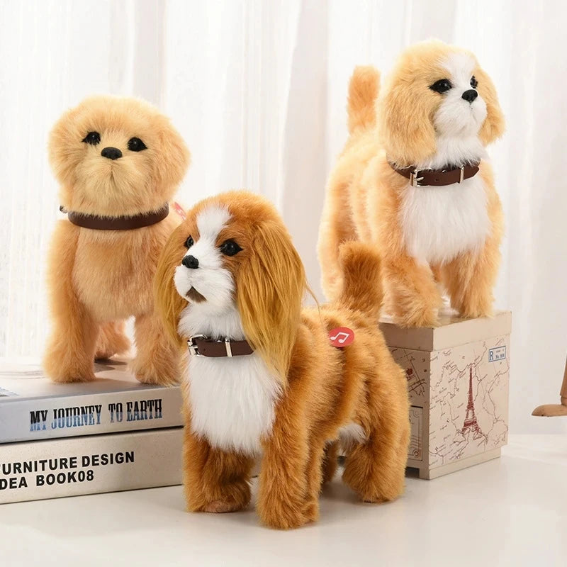 New Simulation Electric Dog, Voice Control, Walking, Nodding, Music