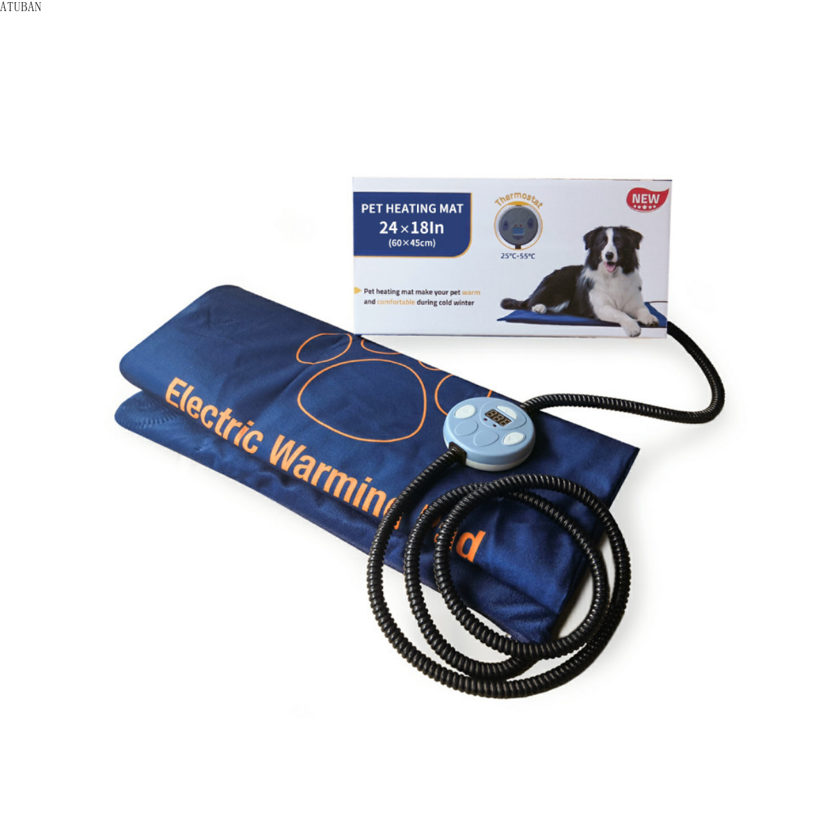 Indoor Pet Heating Pad with Chew-Resistant Cord