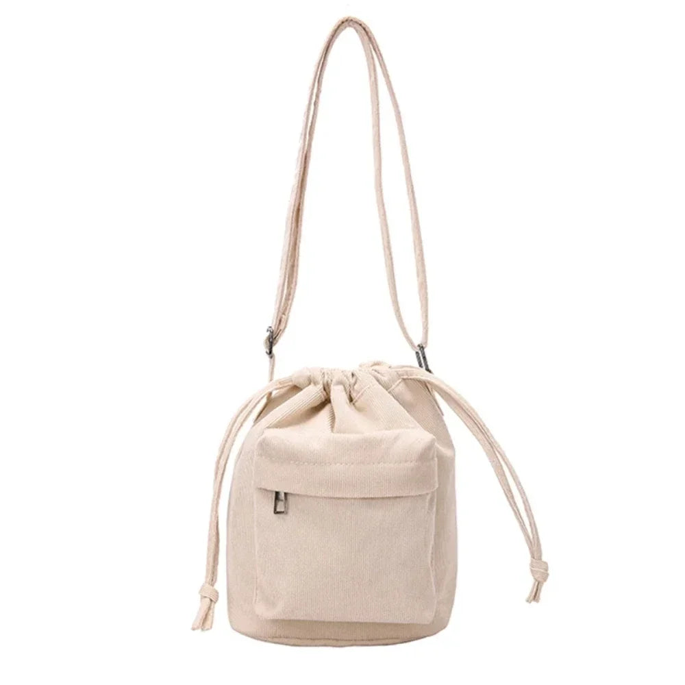 Drawstring Bucket Shoulder Bag