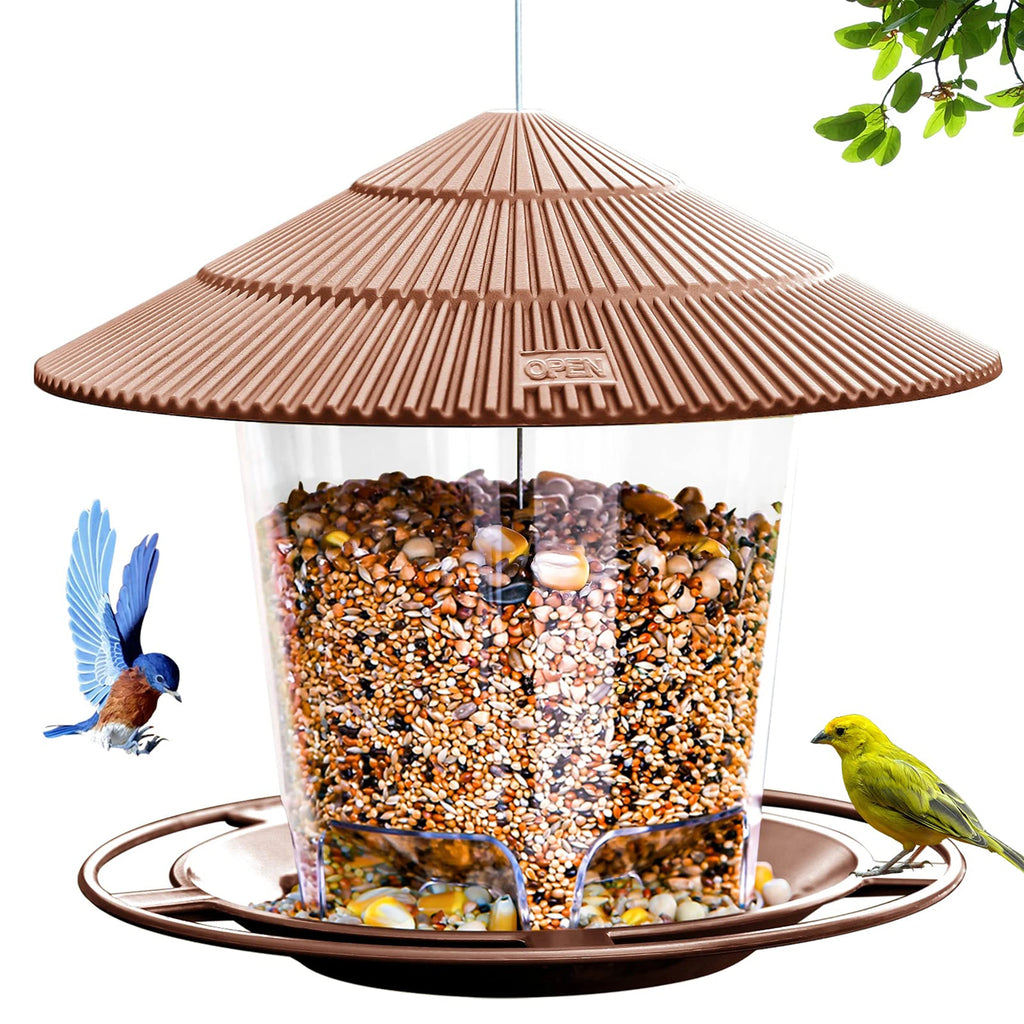 Hanging Outdoor Bird Feeder with Multiple Hole Dispenser