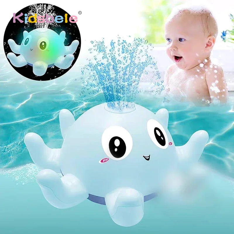 Light-Up Musical Octopus Baby Bath Spray Toy
