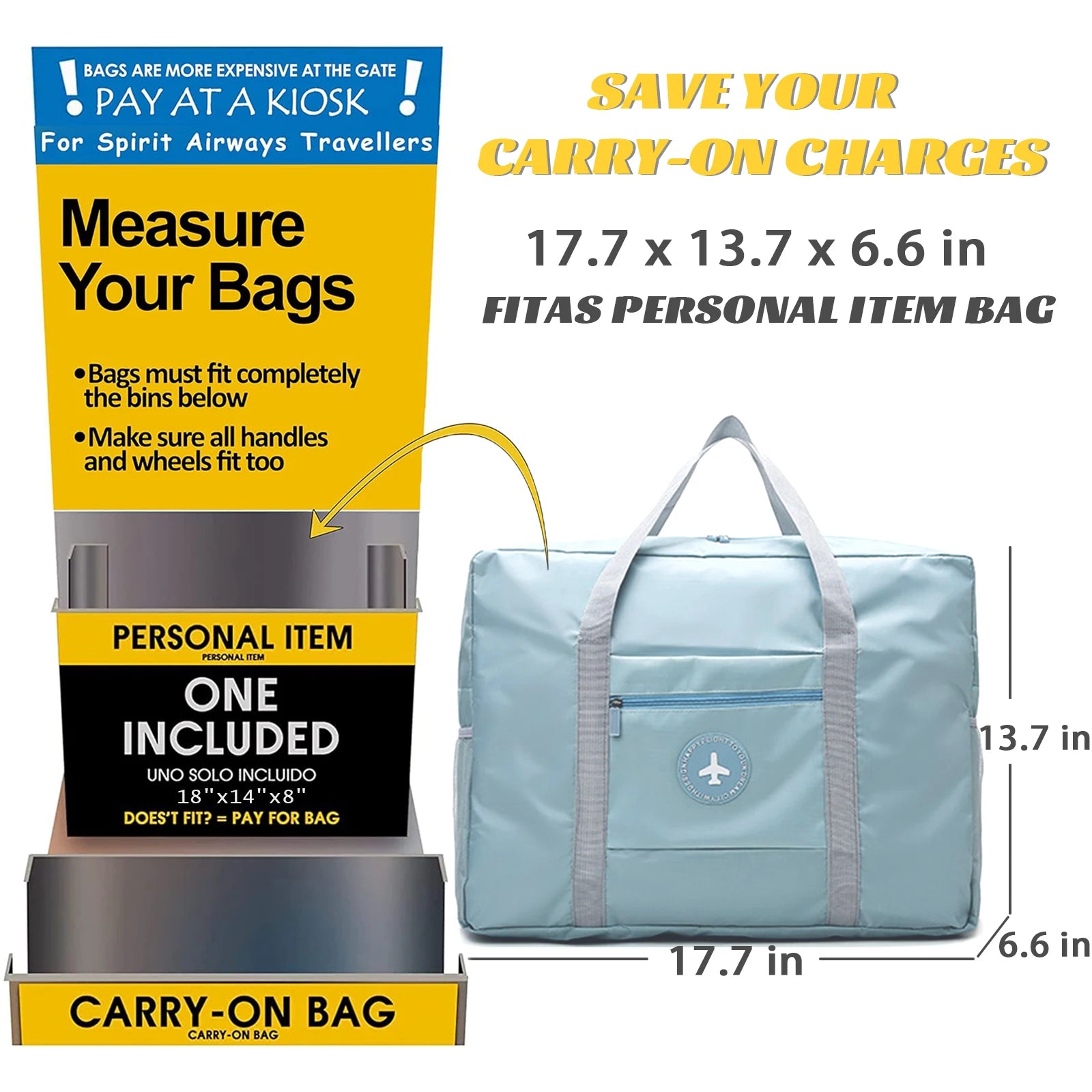 Lightweight Foldable Sports Duffle Bag