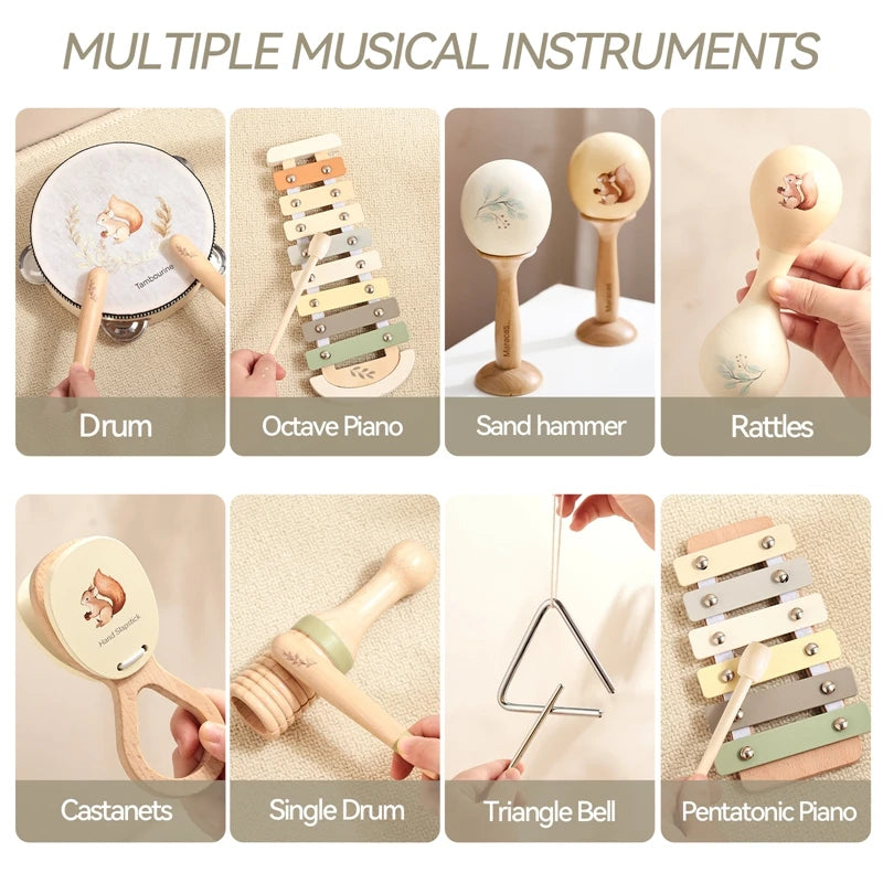 Wooden Musical Instruments - Montessori Toy - Educational Toy