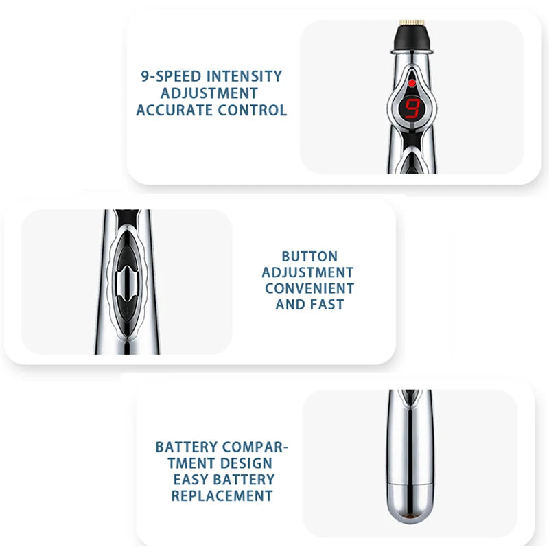 Electronic Acupuncture Point Massage Pen – Pain Relief & Meridian Therapy