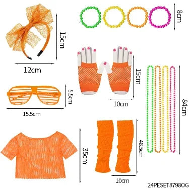80s & 90s Retro Outfit Accessories Set