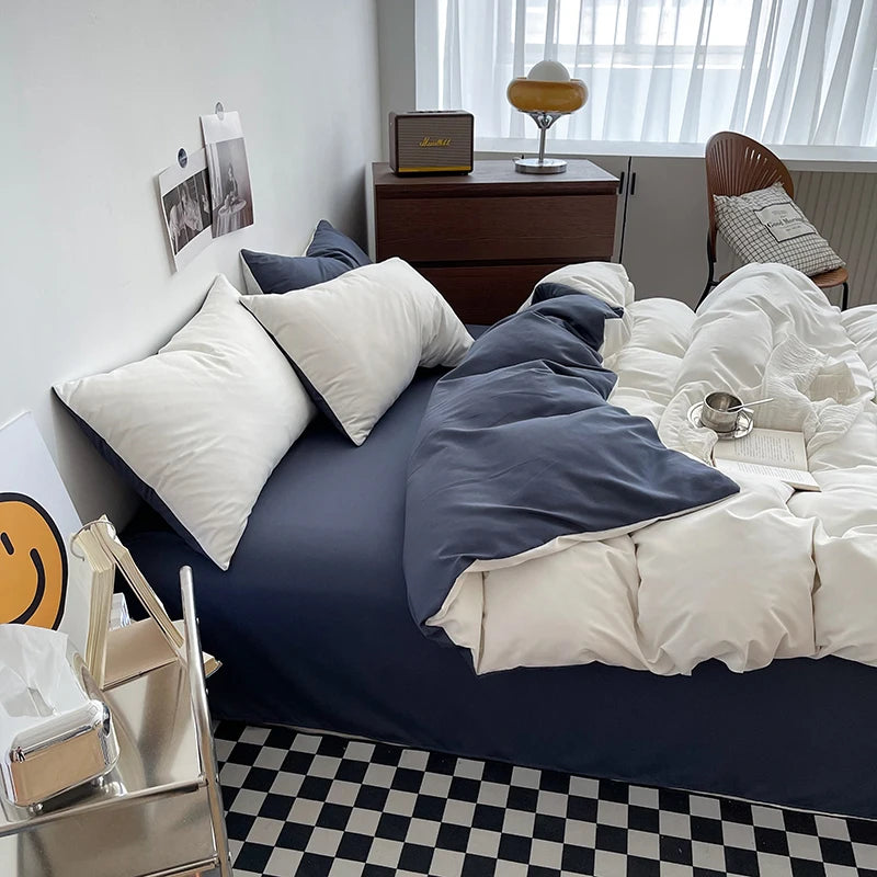 Washed Cotton Duvet Cover Set