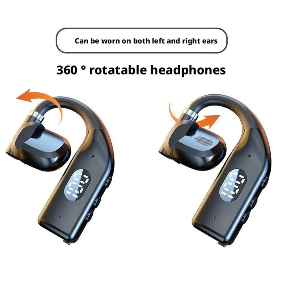 Wireless Bluetooth 5.4 Ear Hook Sport Headphones with Mic