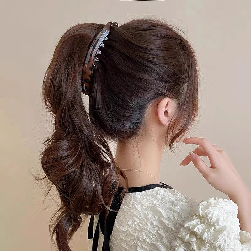 Large Non-Slip Banana Claw Hair Clips – Strong Hold, Set of 5