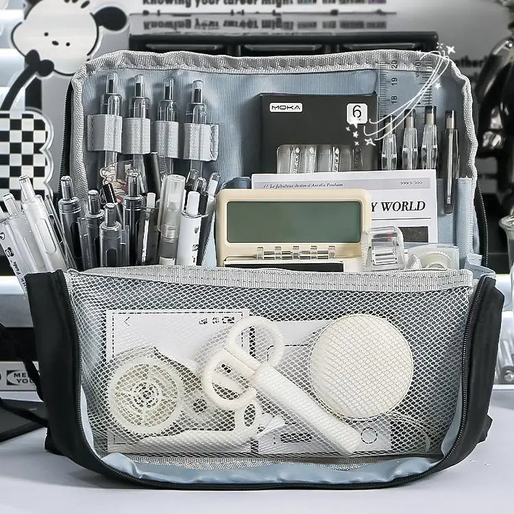 Large Capacity Pencil Case & Stationery Storage Bag