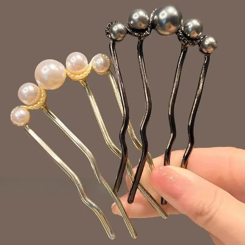 Vintage Pearl U-Shaped Hair Pins & Hair Forks – Bridal & Wedding Accessories