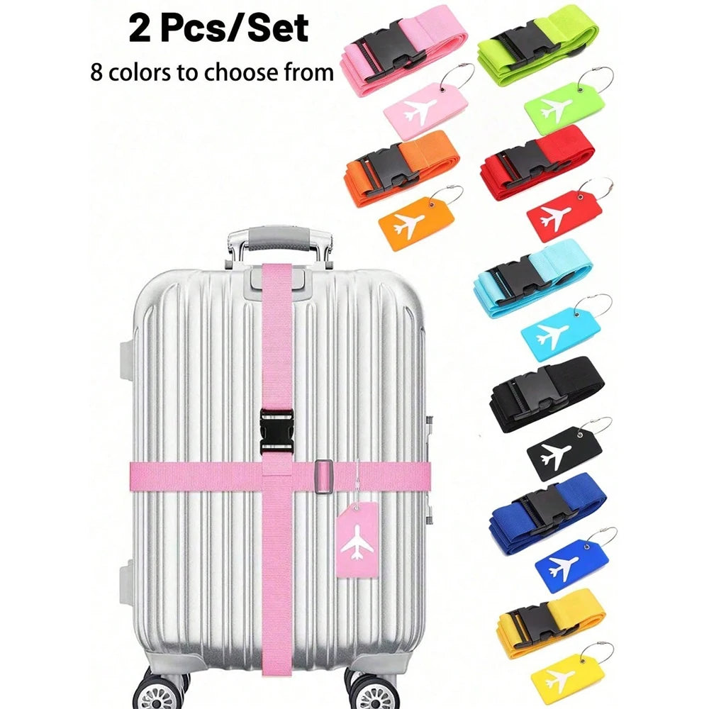 Adjustable Luggage Strap Set