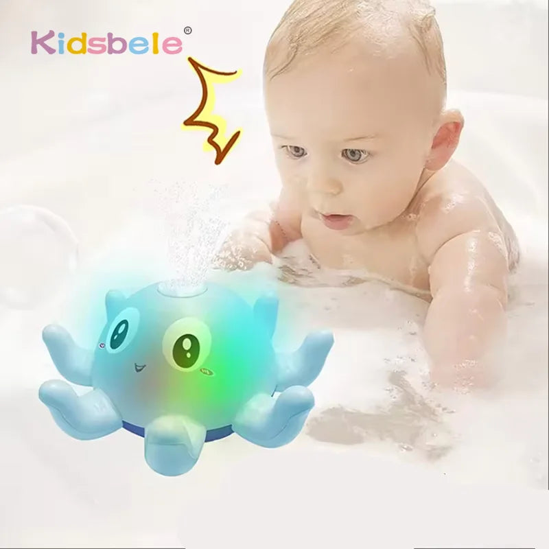 Light-Up Musical Octopus Baby Bath Spray Toy