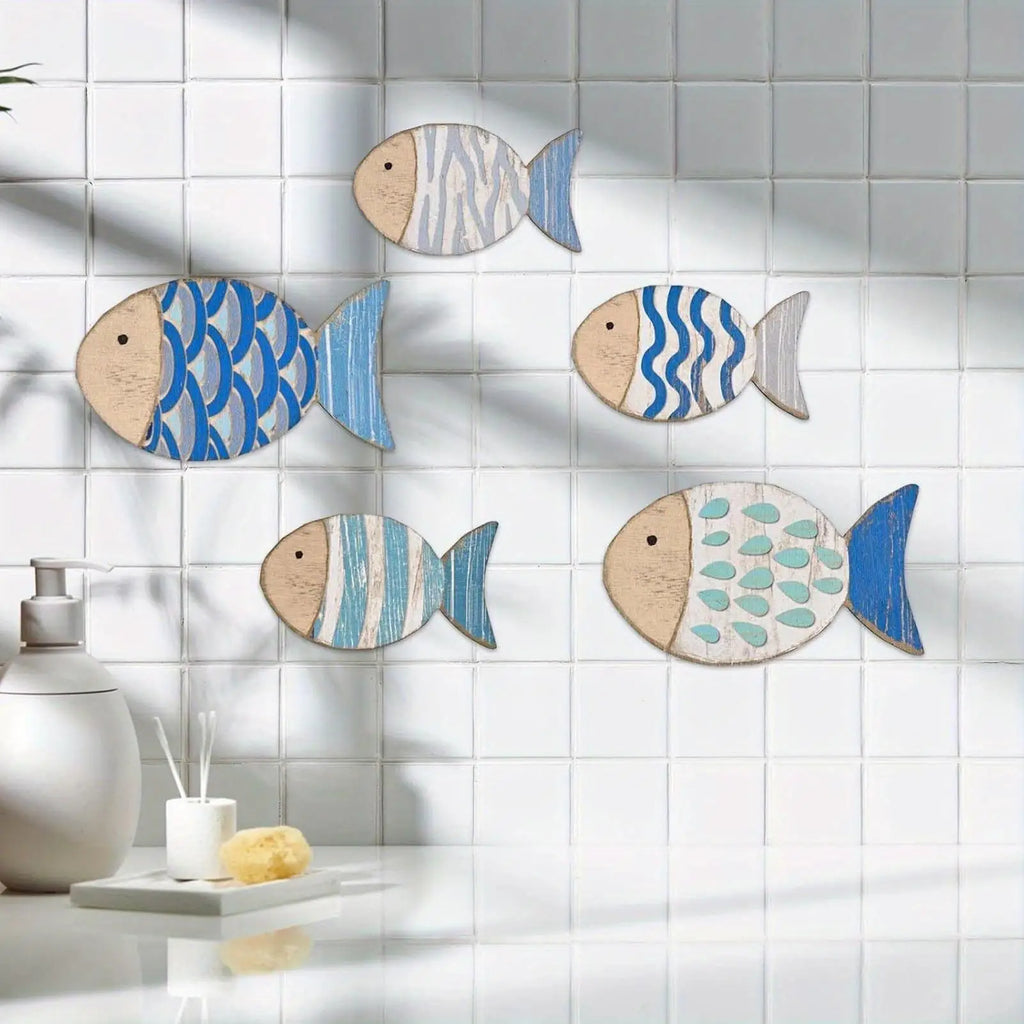 Wooden Fish Wall Decoration – Coastal Home Décor Art
