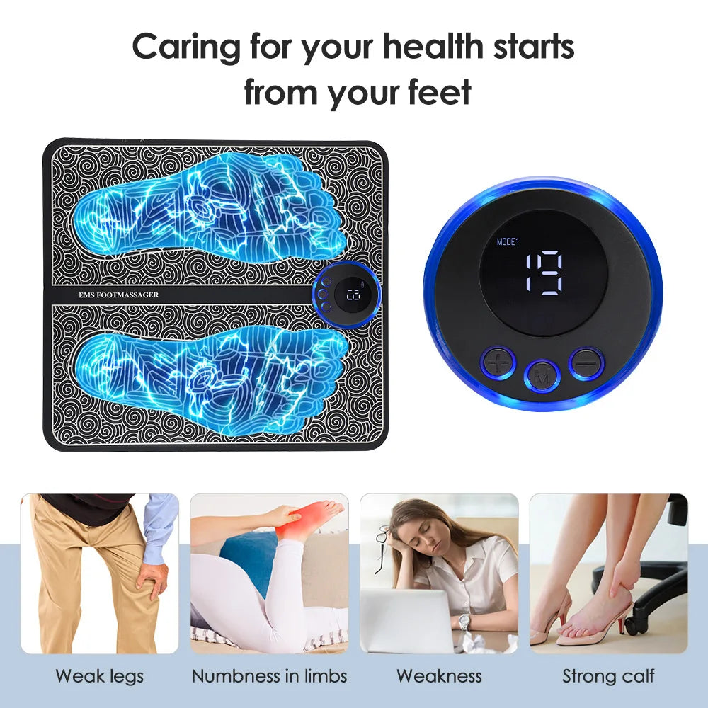 EMS Feet Acupoints - Massage Muscle Stimulation - Improve Blood Circulation