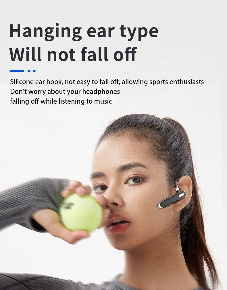 Wireless Bluetooth Earphones with ENC Noise-Cancelling Microphone