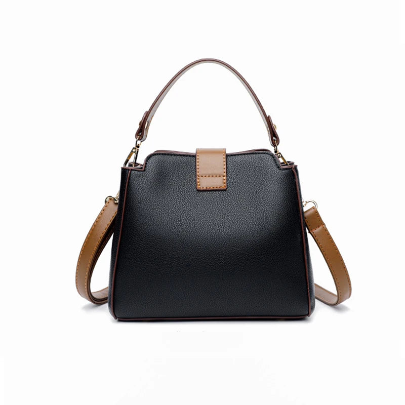 Small PU Leather Bucket Shoulder Bag