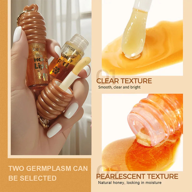 Honey Lip Balm - Longlasting Moisturizing With Transparent Pearlescent
