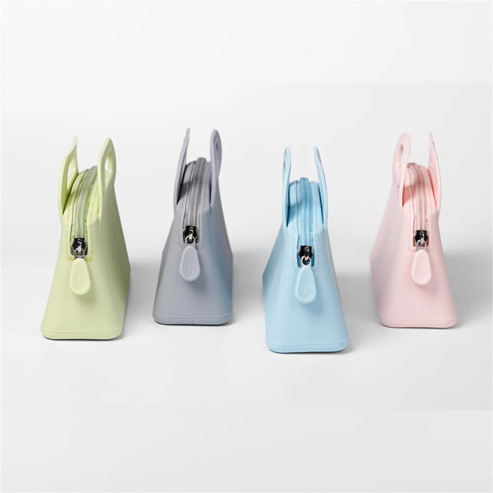 Silicone Hand-Held Cosmetic Bag