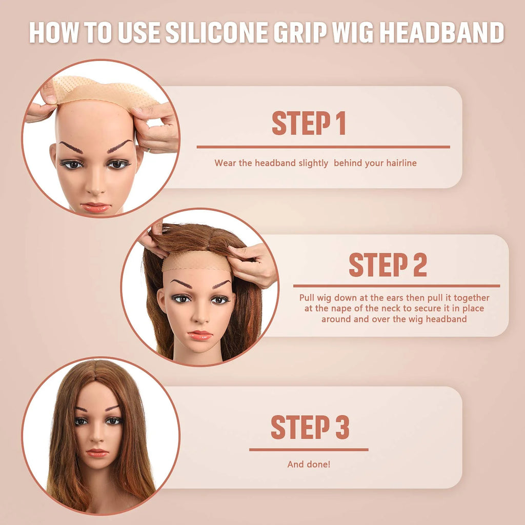 Lace Front Wig Grip Band – Non-Slip Velvet, Adjustable & Sweat-Proof