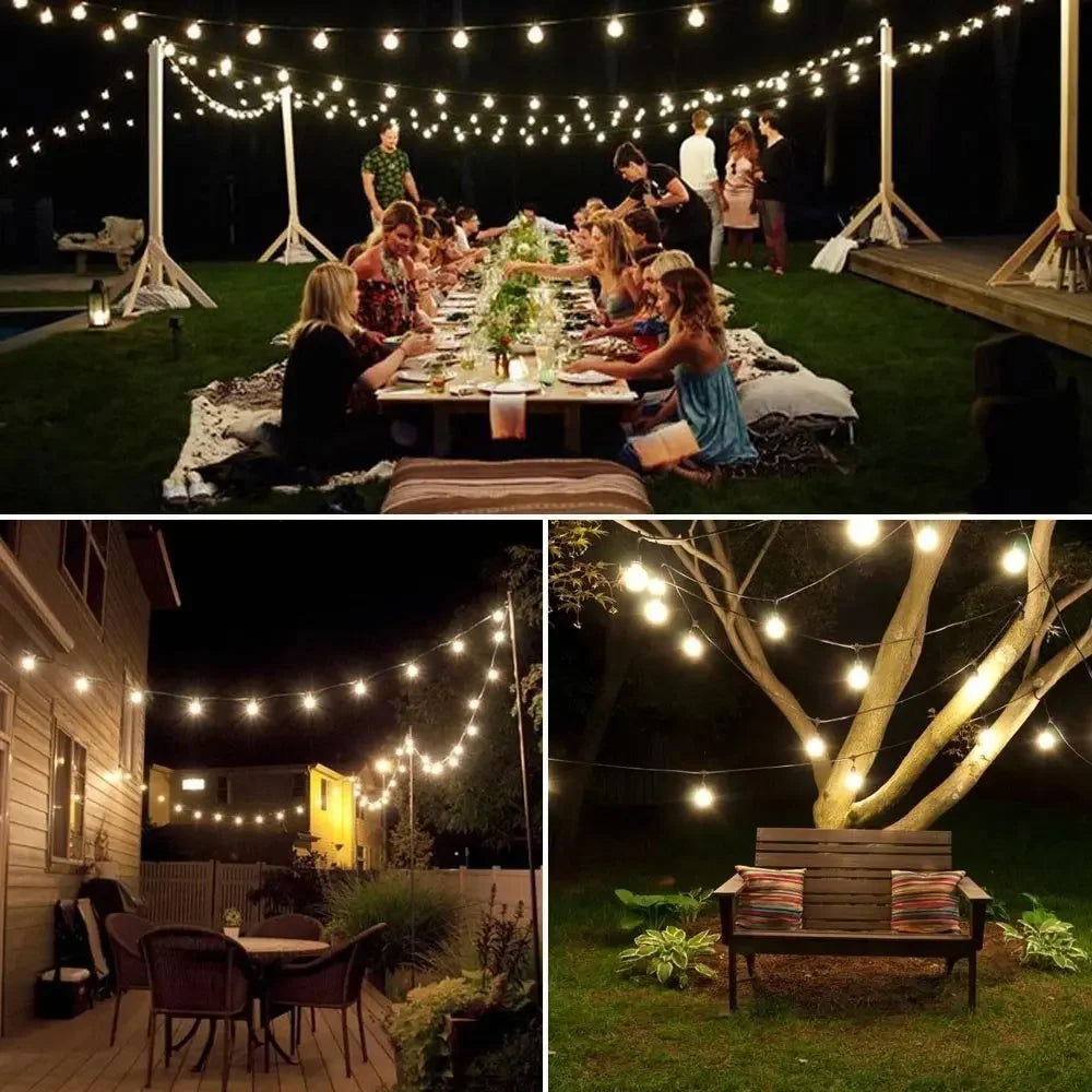 Solar Crystal Globe LED Outdoor Fairy String Lights