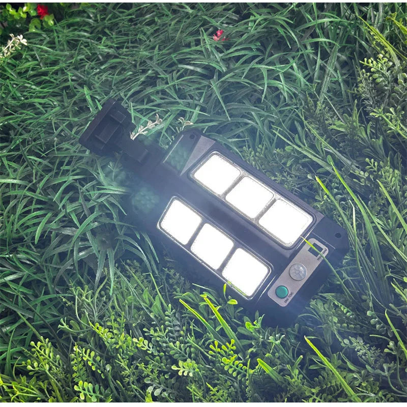 Solar Street Lights Outdoor Waterproof - Motion Sensor LED Lamp with 3 Lighting Mode