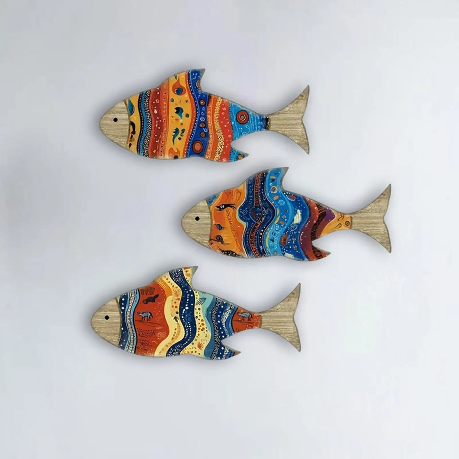 Wooden Fish Wall Decoration – Coastal Home Décor Art